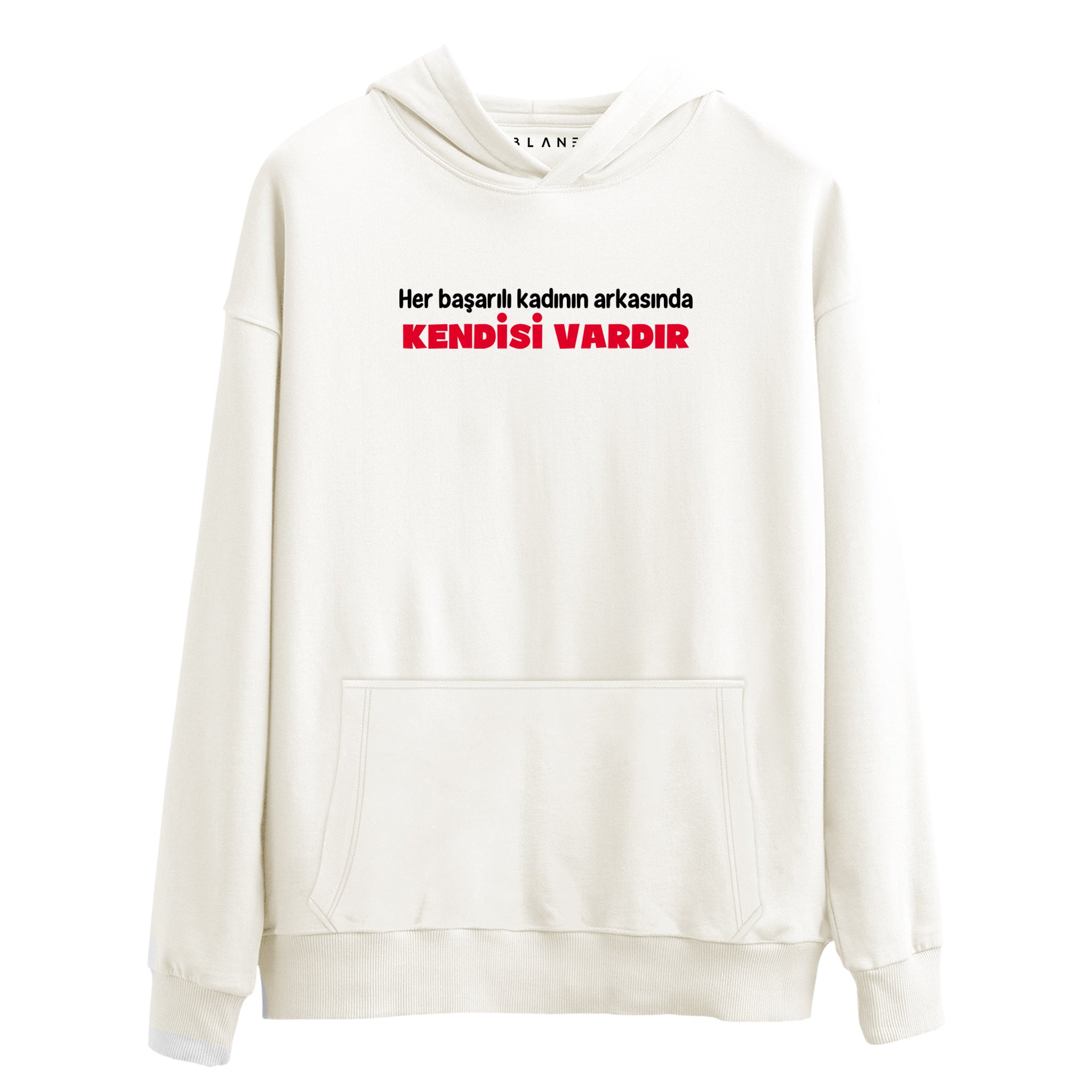 Her Başarılı Kadının Arkasında Kendisi Vardır - Premium Hoodie