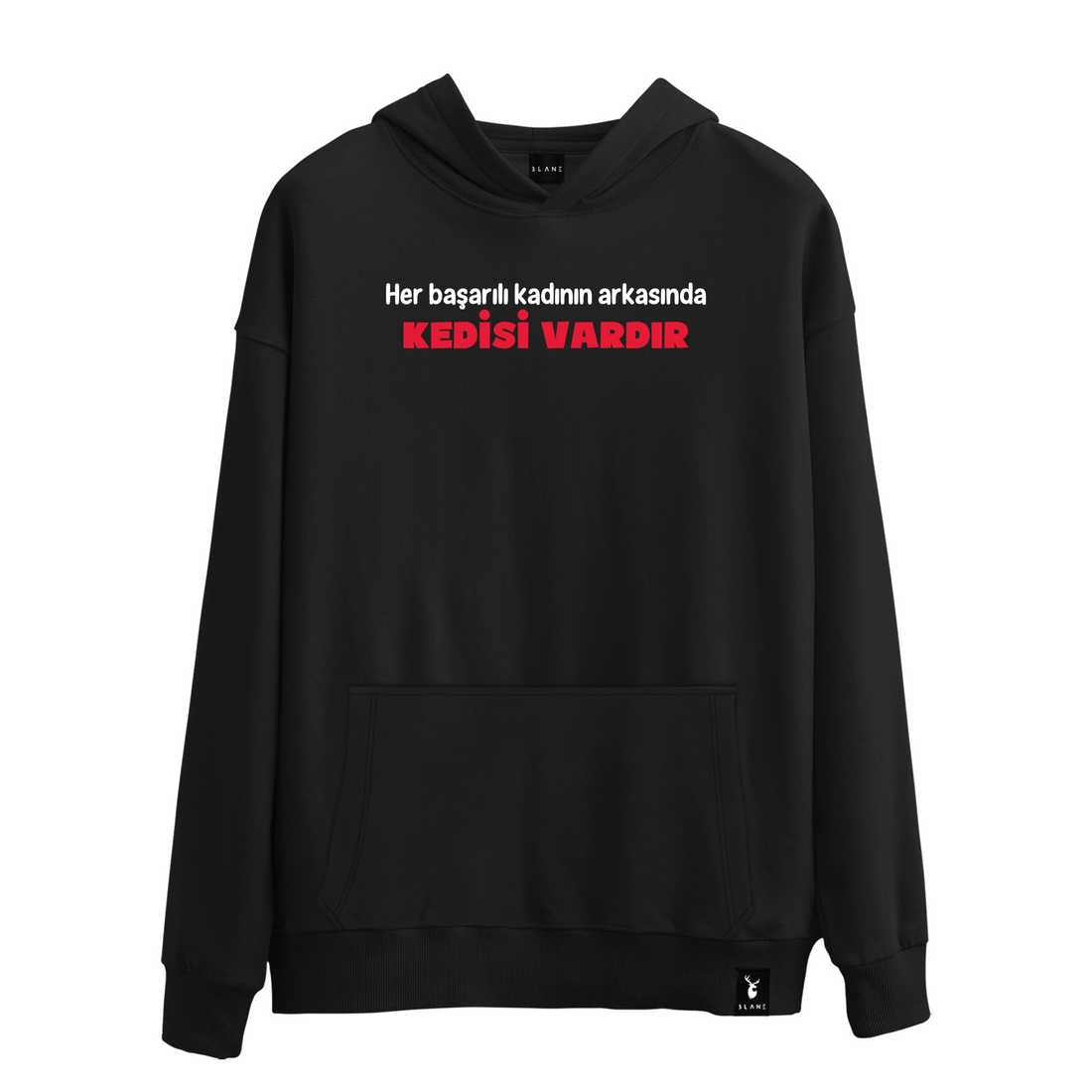 Her Başarılı Kadının Arkasında Kedisi Vardır - Hoodie