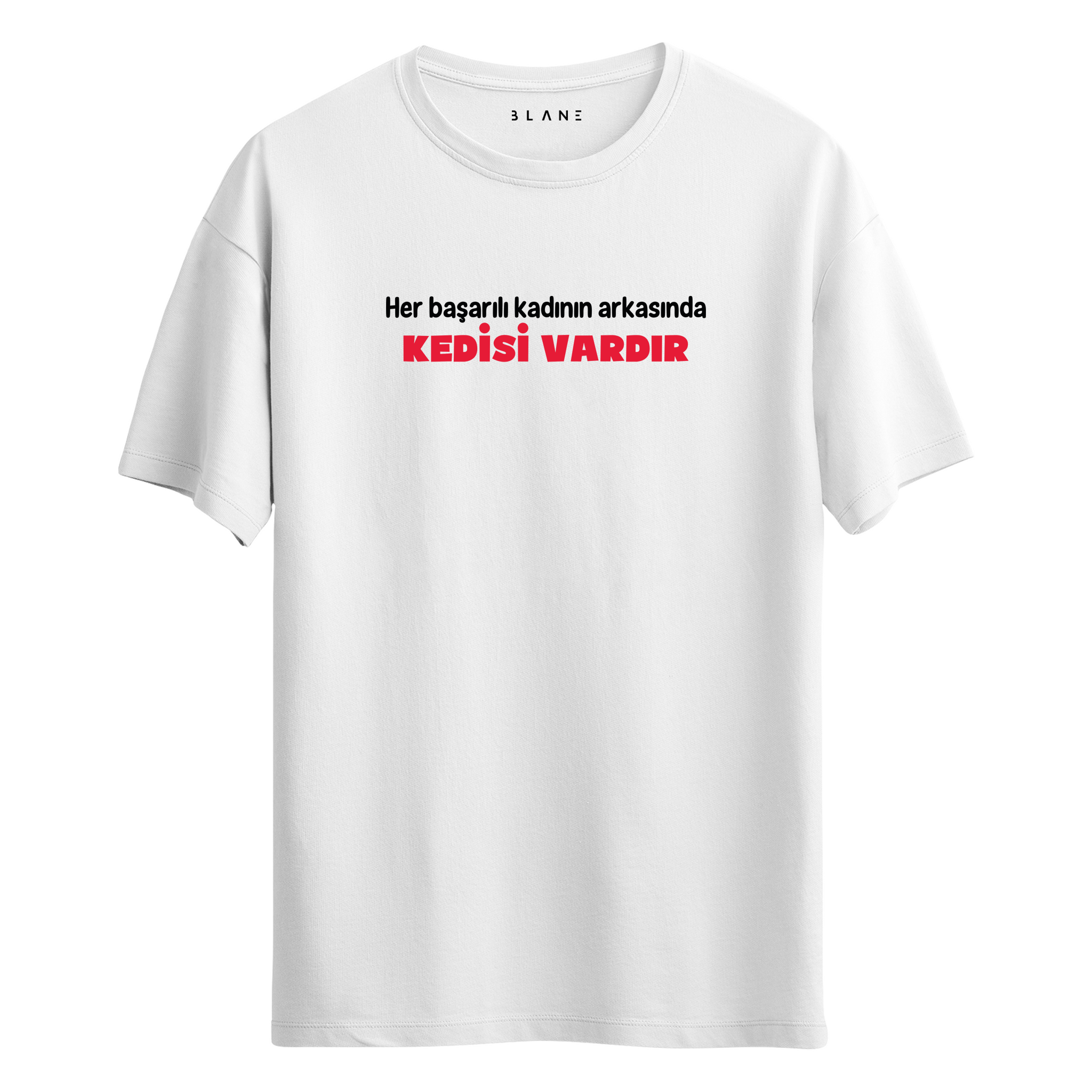 Her Başarılı Kadının Arkasında Kedisi Vardır - T-Shirt