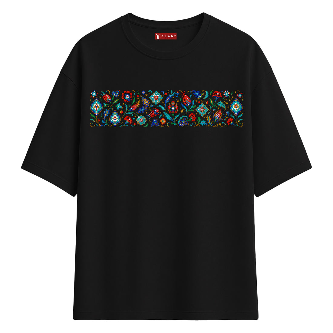 Anadolu Motif Şerit - Oversize T-Shirt