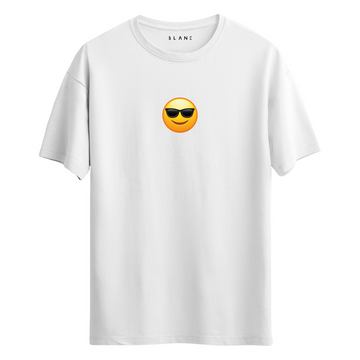 Face With Sunglasses Emoji - T-Shirt