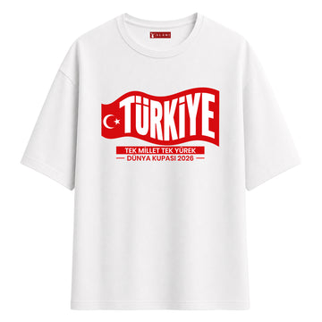Tek Millet Tek Yürek - Oversize T-Shirt