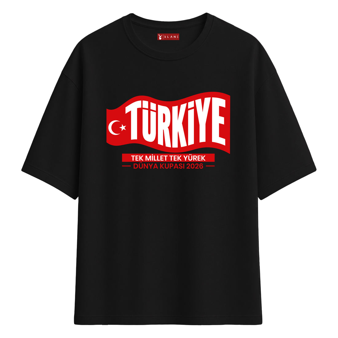 Tek Millet Tek Yürek - Oversize T-Shirt